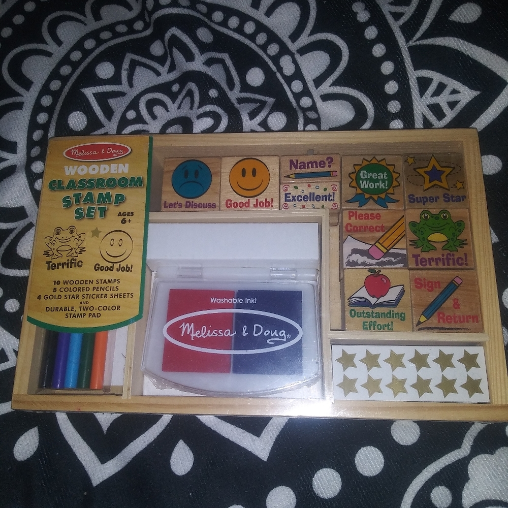 Melissa & Doug stamp set great for teachers new ki